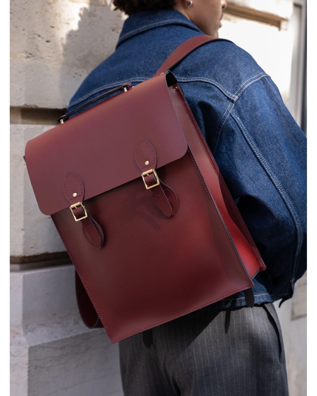 Cambridge Satchel Company Red The Flâneur Backpack