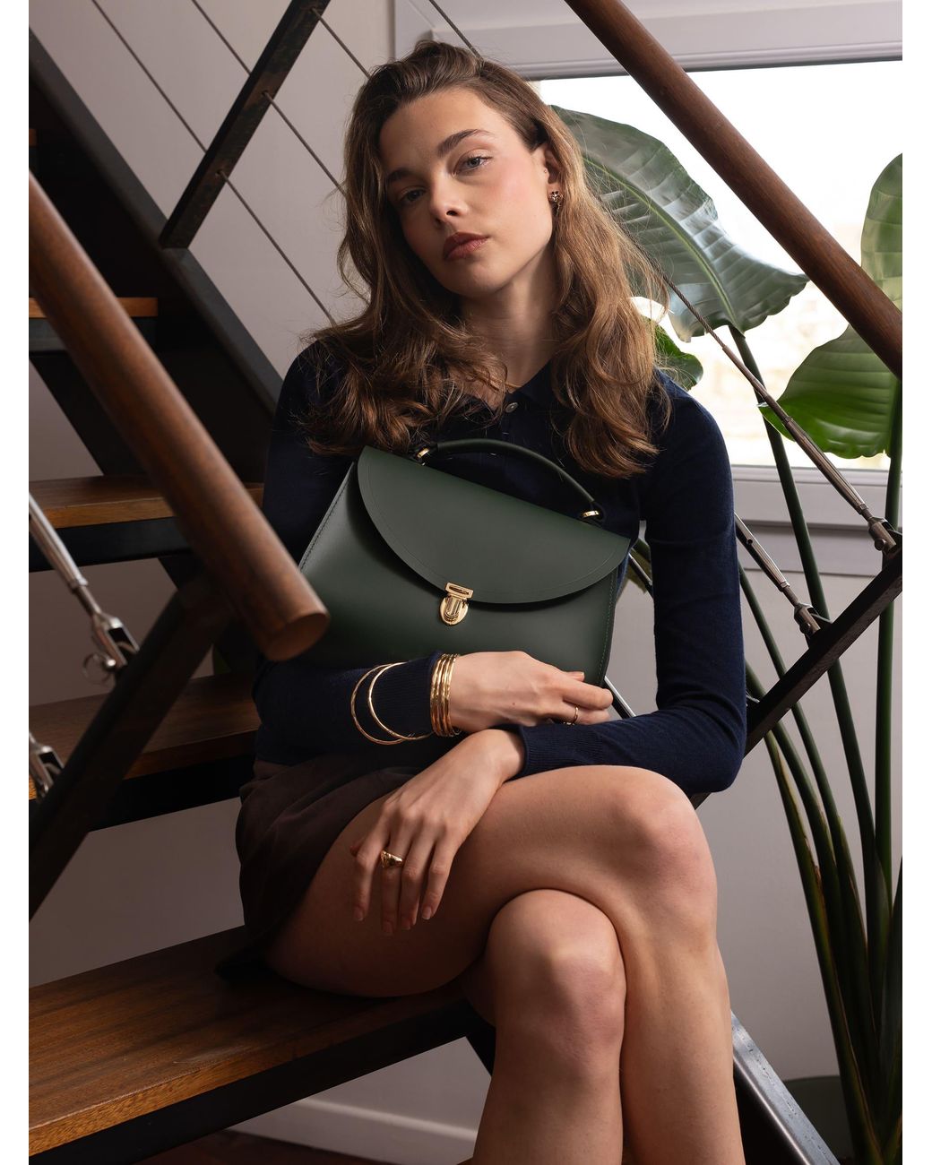 Cambridge Satchel Company Green The Poppy