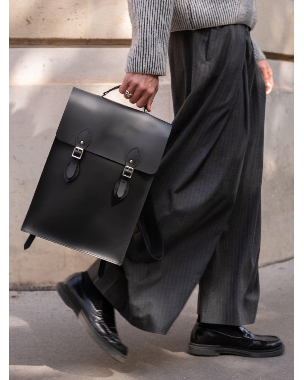 Cambridge Satchel Company Black The Flâneur Backpack