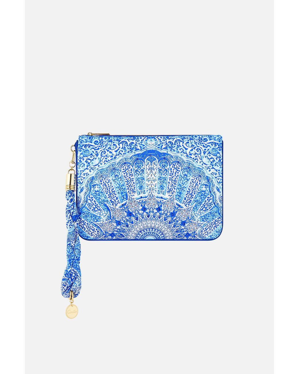 Camilla Blue Scarf Clutch The Bosphorous