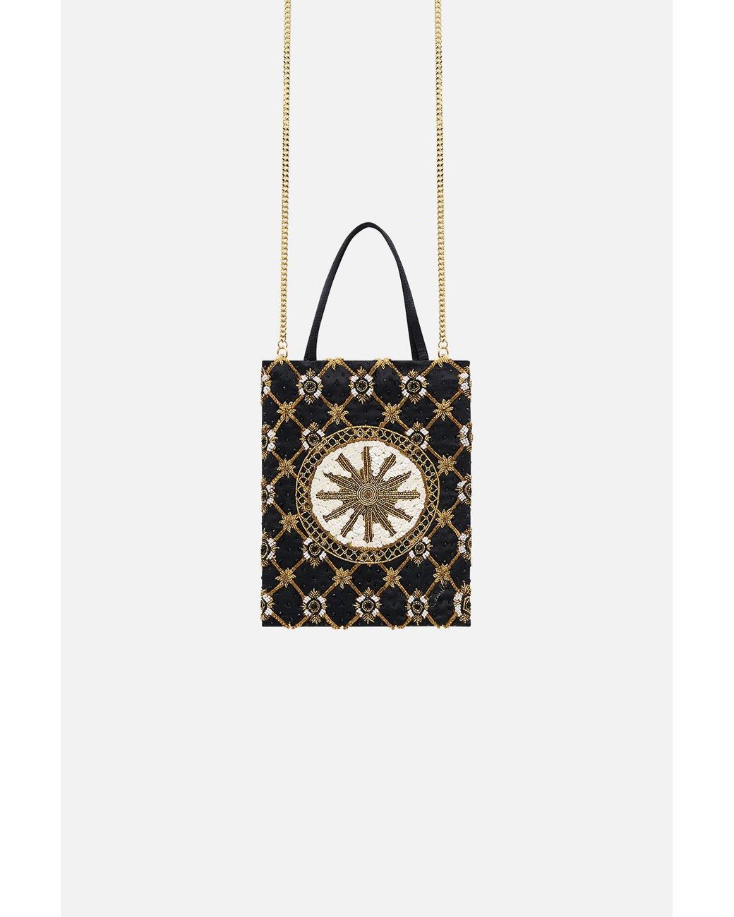 Camilla Black Embellished Mini Tote Monarchy Mania