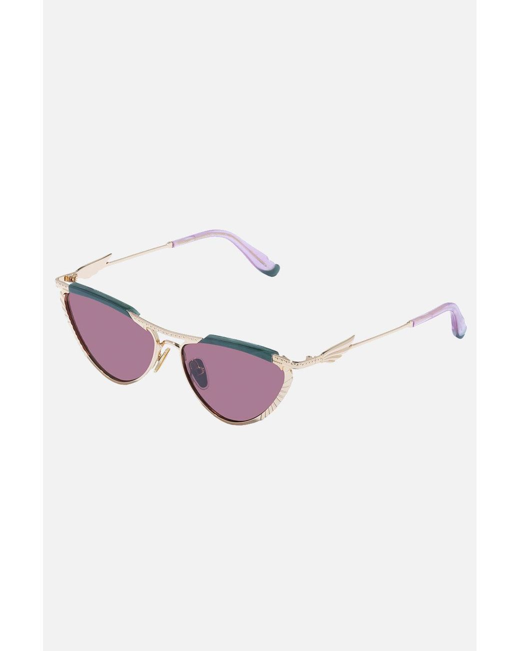 Camilla Purple Pyramid Paramour Sunglasses Emerald Marble
