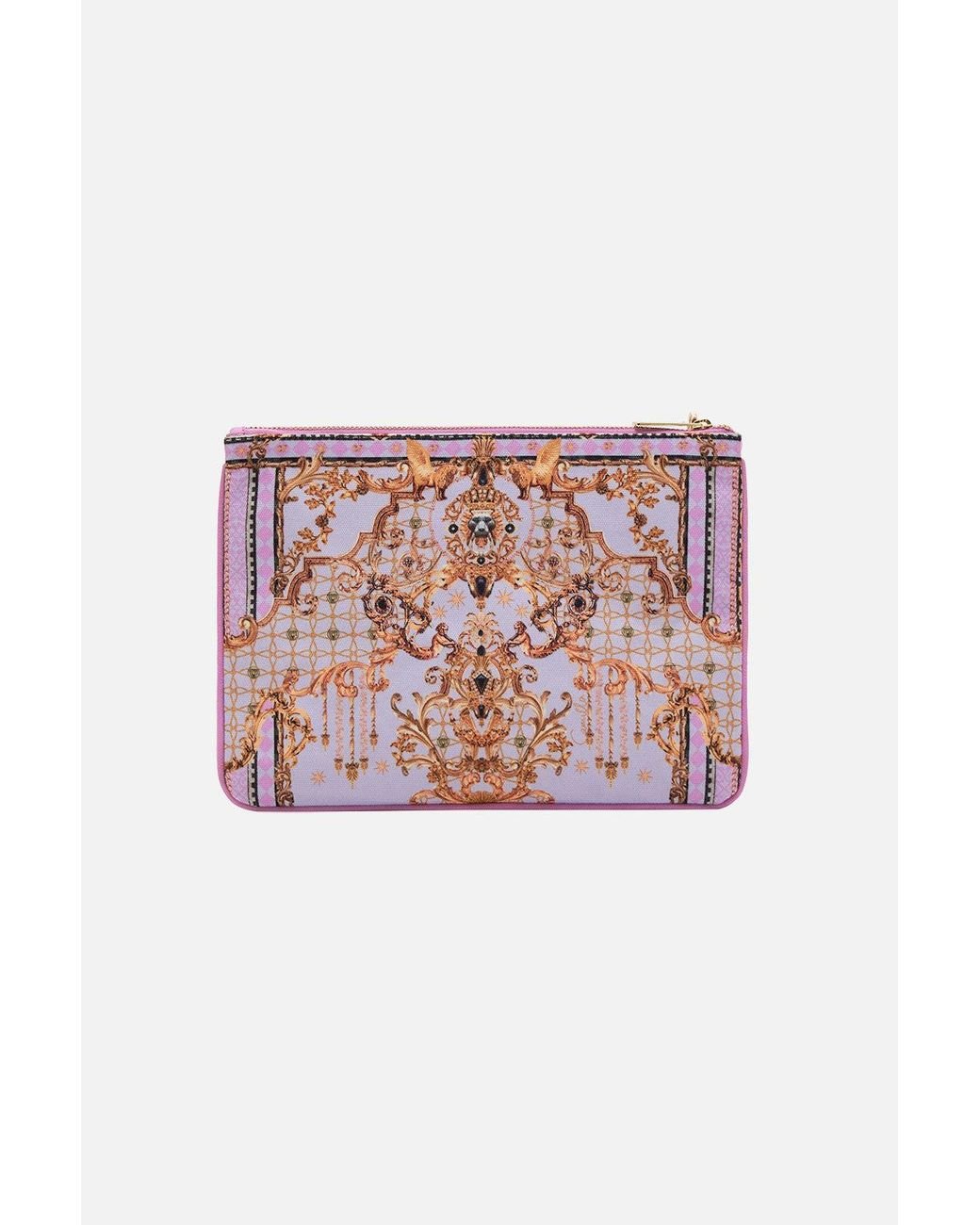 Camilla Small Canvas Clutch Lavender Ever After Lyst
