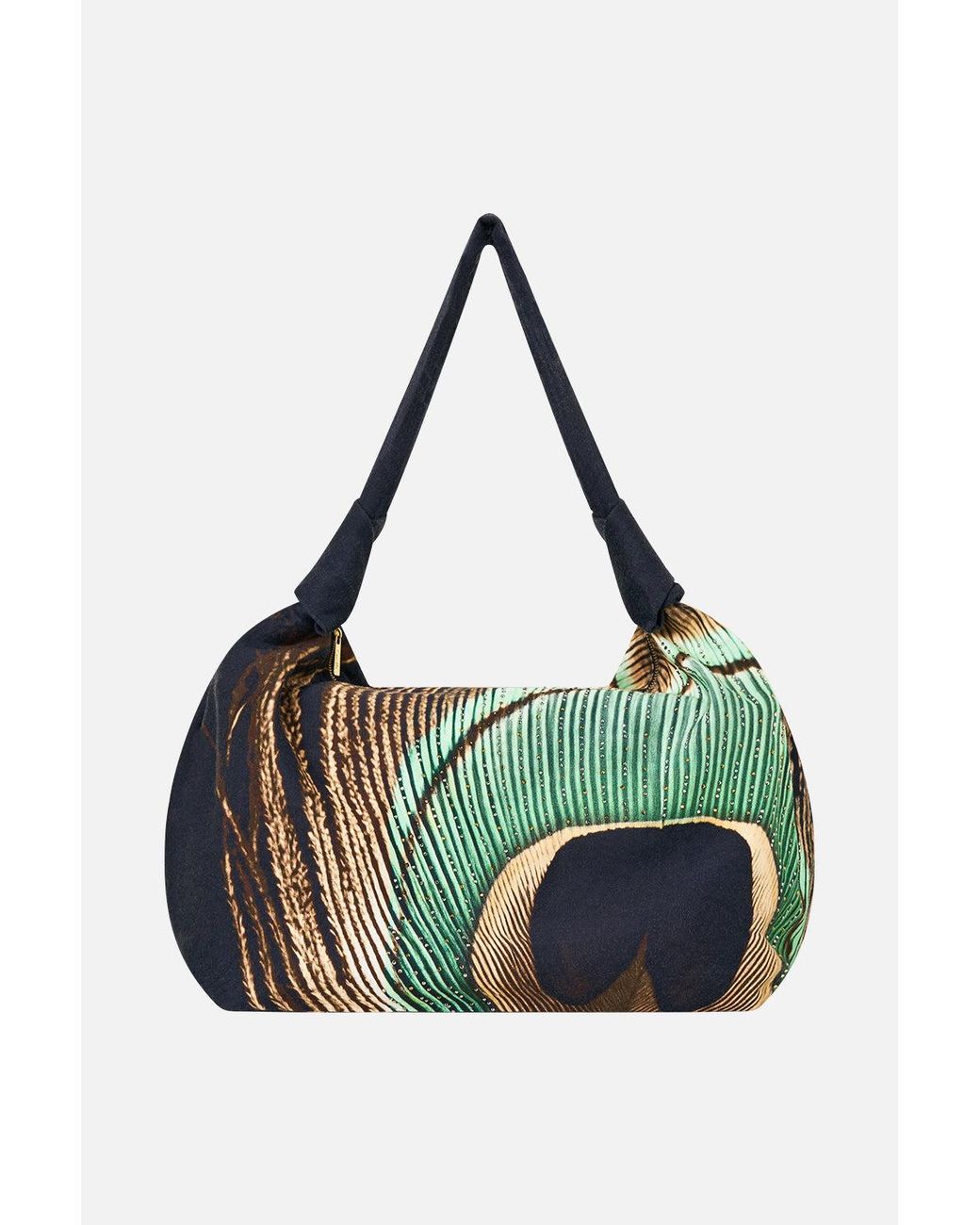 Camilla Green Slouch Shoulder Bag With Knot Details A Wink To The Wild