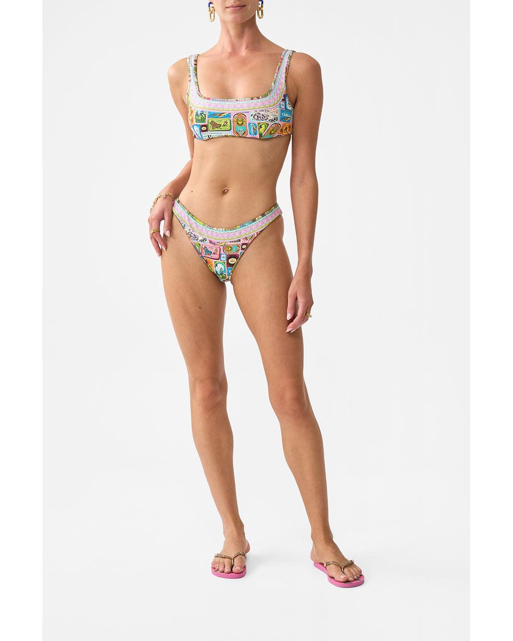 Camilla Pink Bind Edge Reversible Pant Salty Splendour
