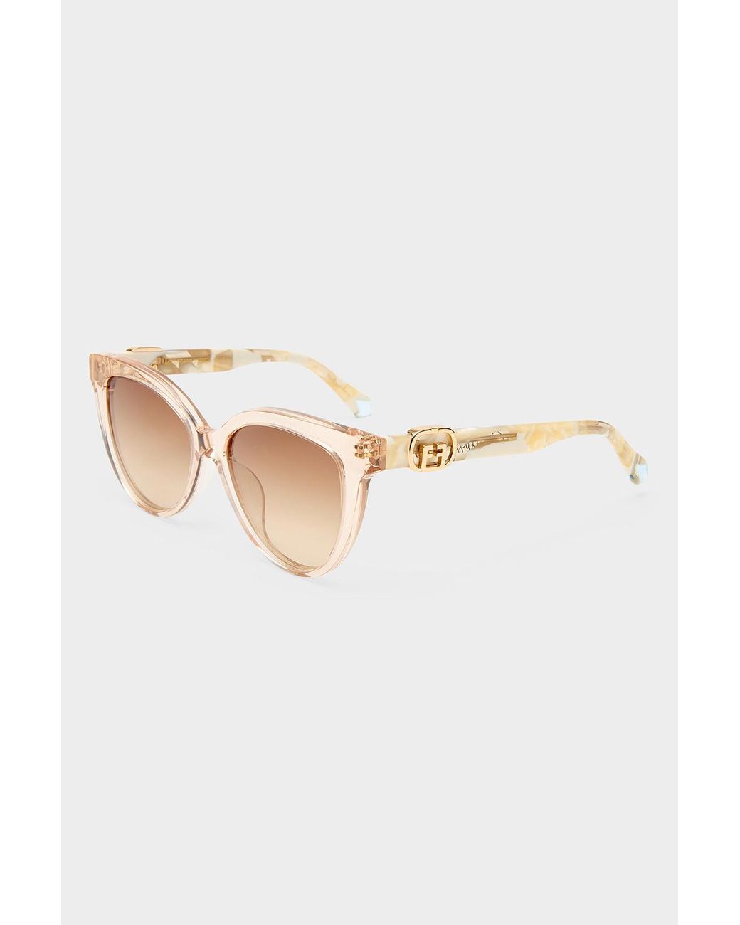 Camilla White All Aboard Sunglasses Linen Ivory Marble