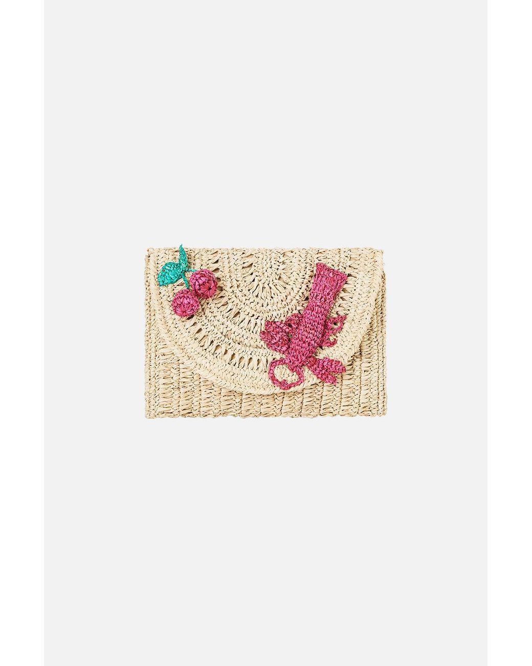 Camilla Pink Raffia Clutch Notes From The Road