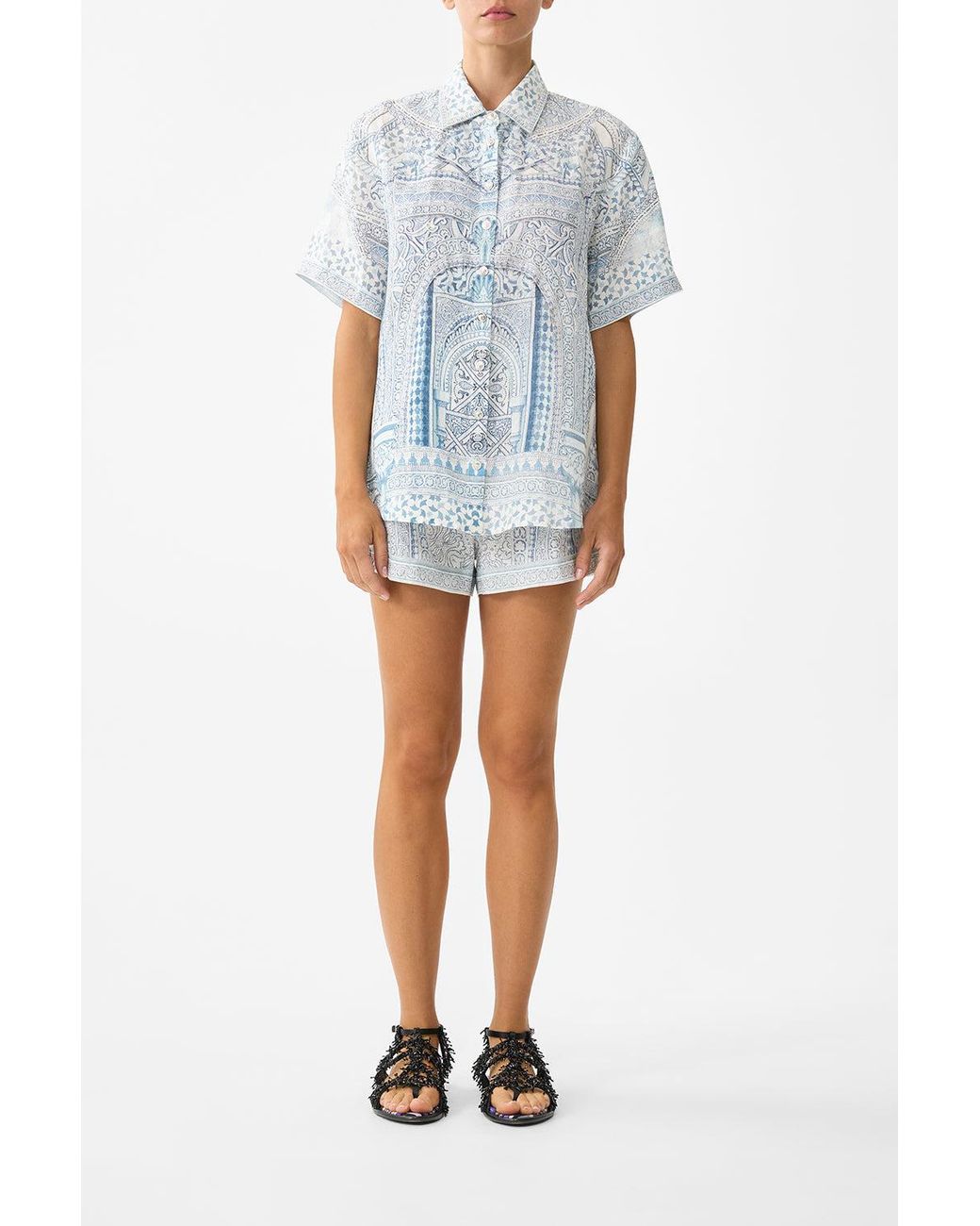 Camilla Blue Classic Shirt The Hum Of The Alhambra