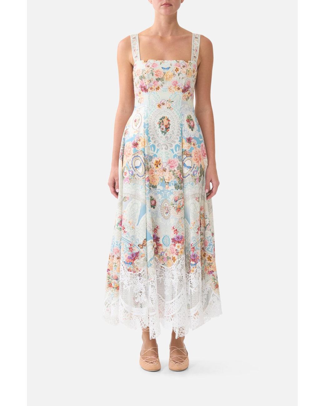 Camilla White Long Fit And Flare Dress A Taste For Lace