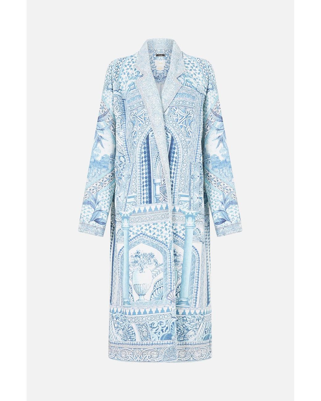 Camilla Blue Sweat-Trench Coat The Hum Of The Alhambra