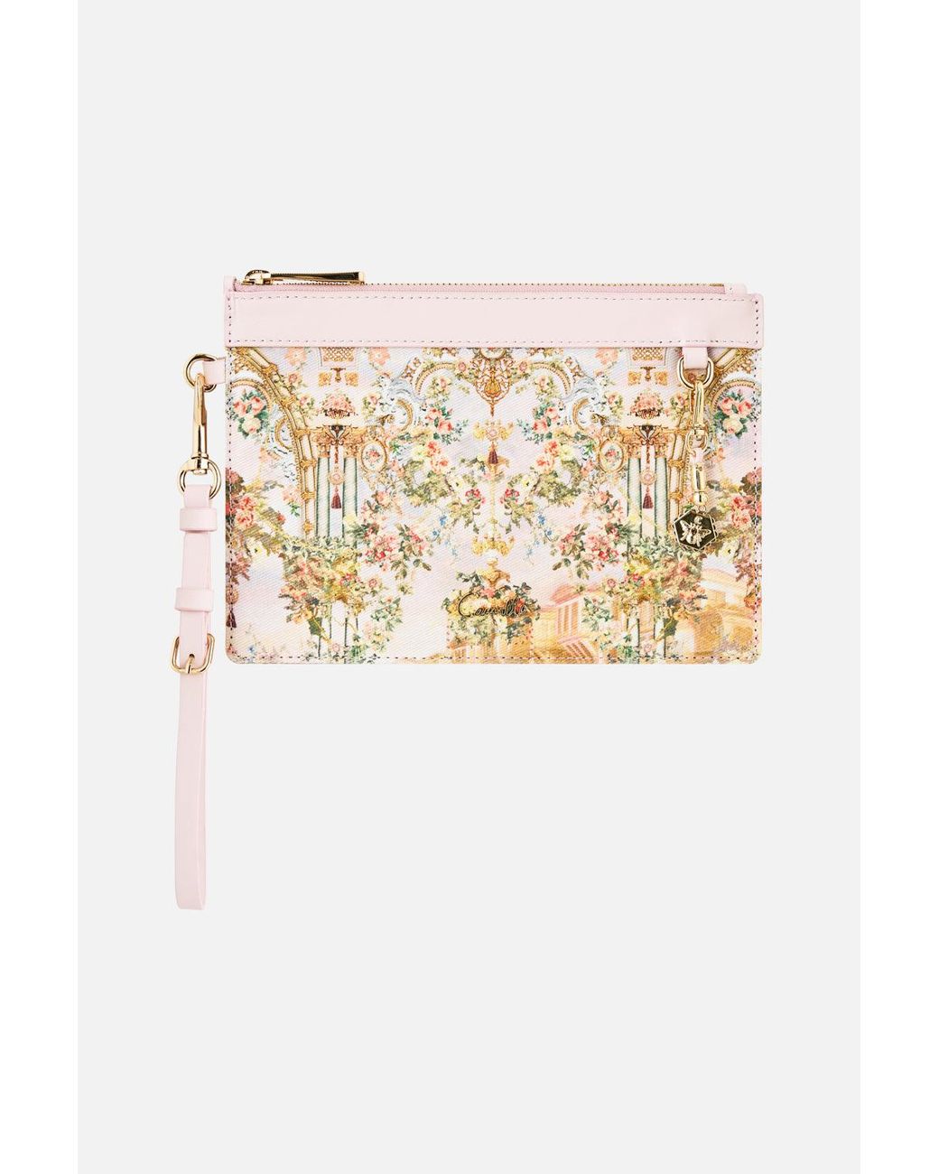 Camilla Natural Clutch With Wristlet Twilight