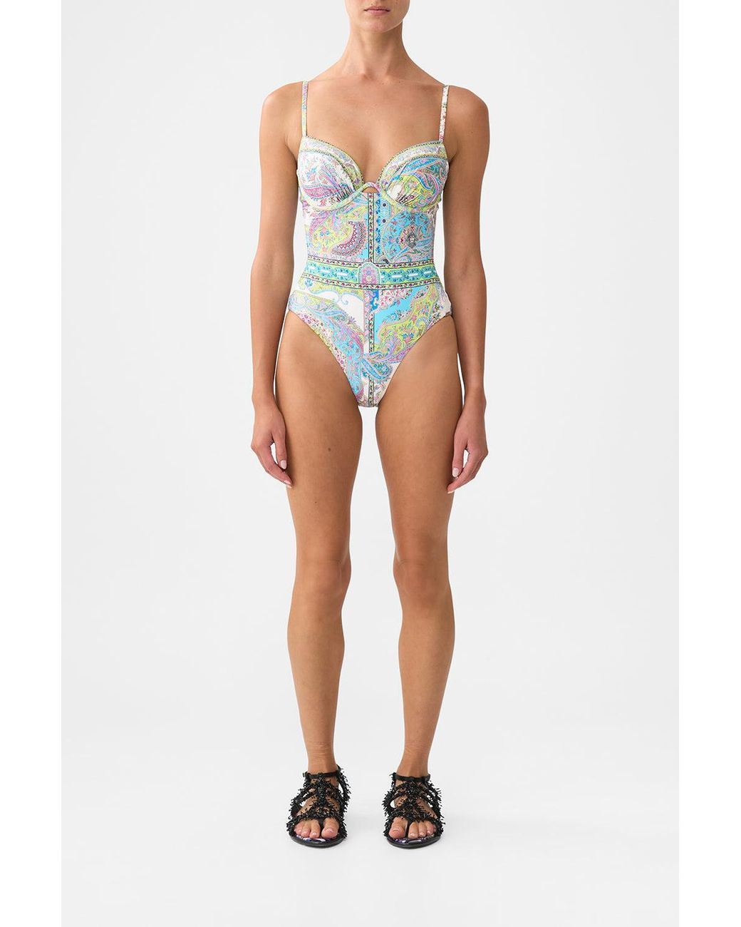 Camilla Multicolor Continuous Underwire Moulded Cup One Piece Magic Carpet Ride