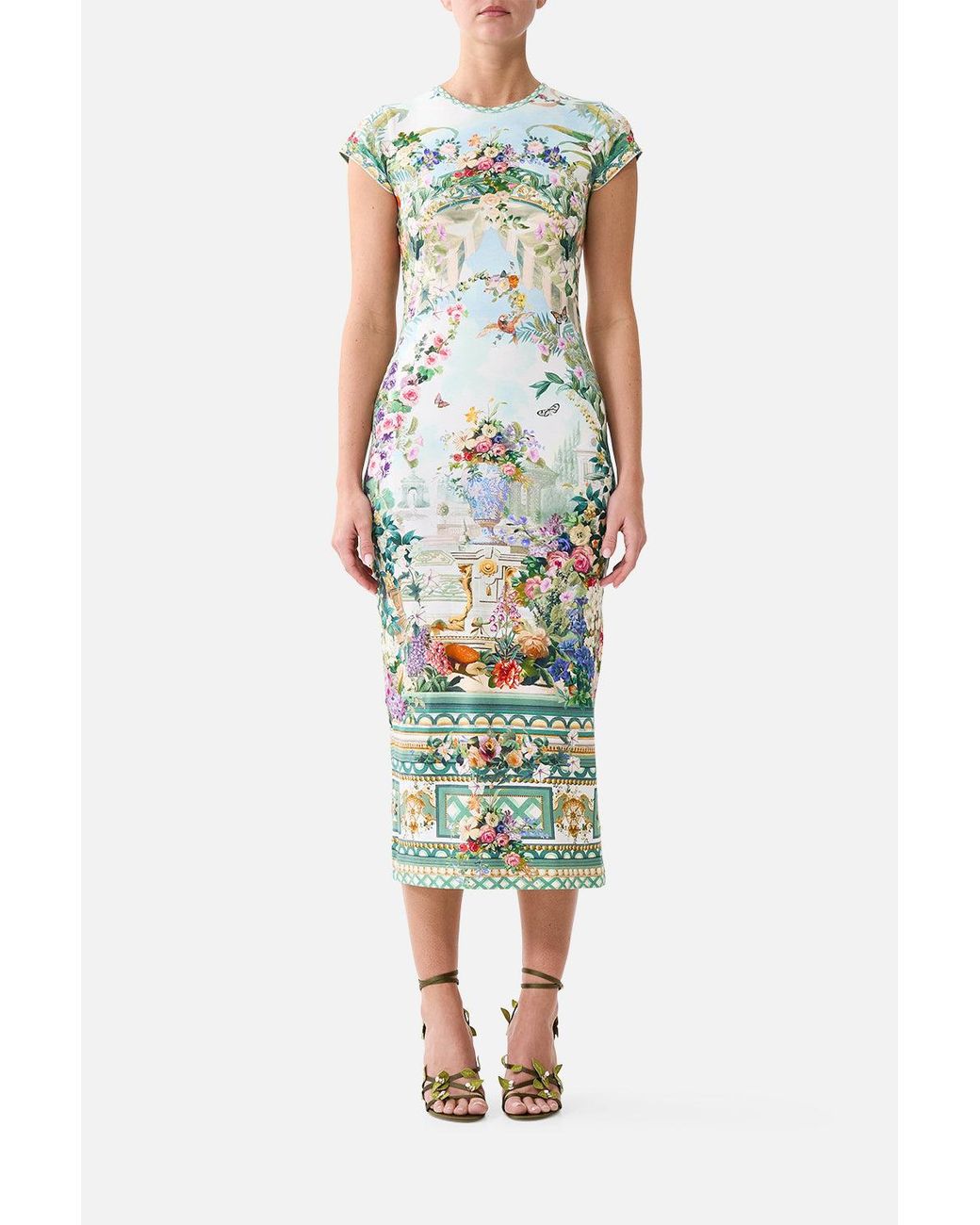 Camilla Green Jersey Tank Dress With Cap Sleeves Art For The Empress