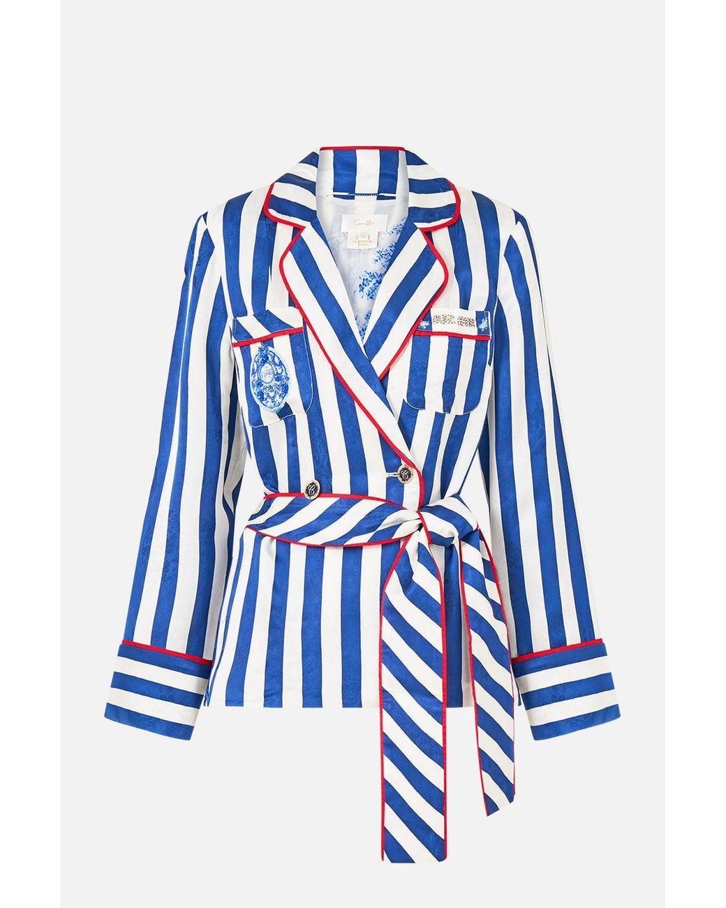 Camilla Blue Pajama Suit Jacket Sweet Sacré Bleu
