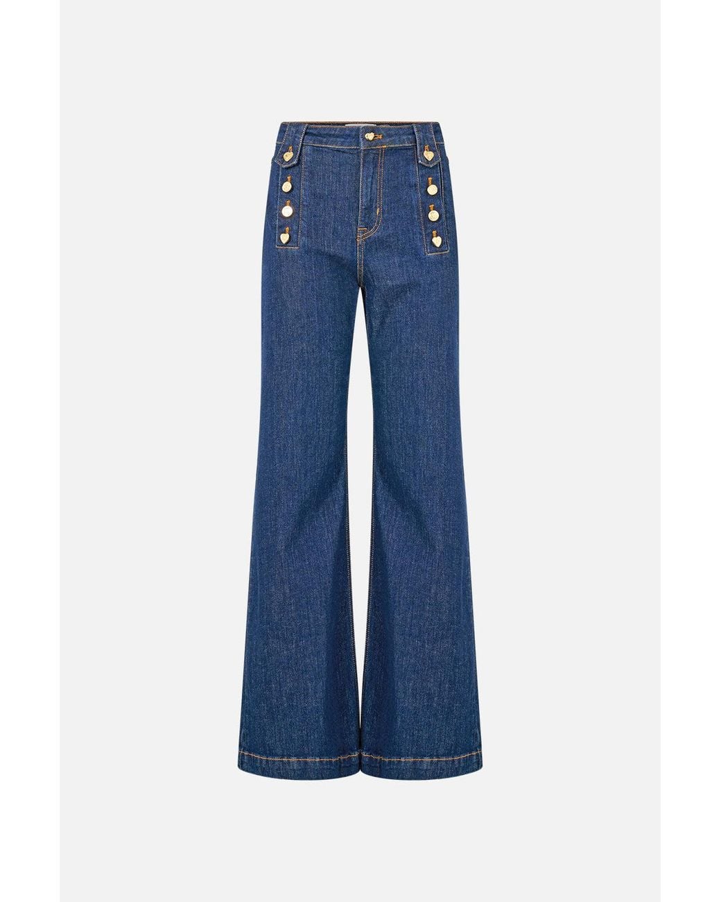 Camilla Blue Amanda Hardware Flare Jean