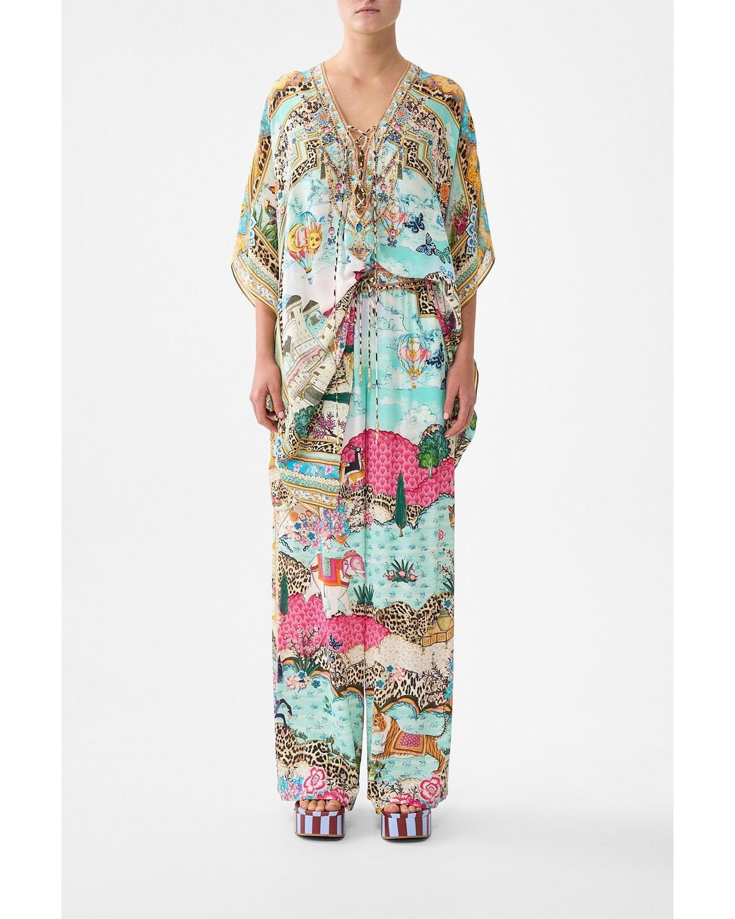 Camilla White Straight Leg Pant Miniature Moments