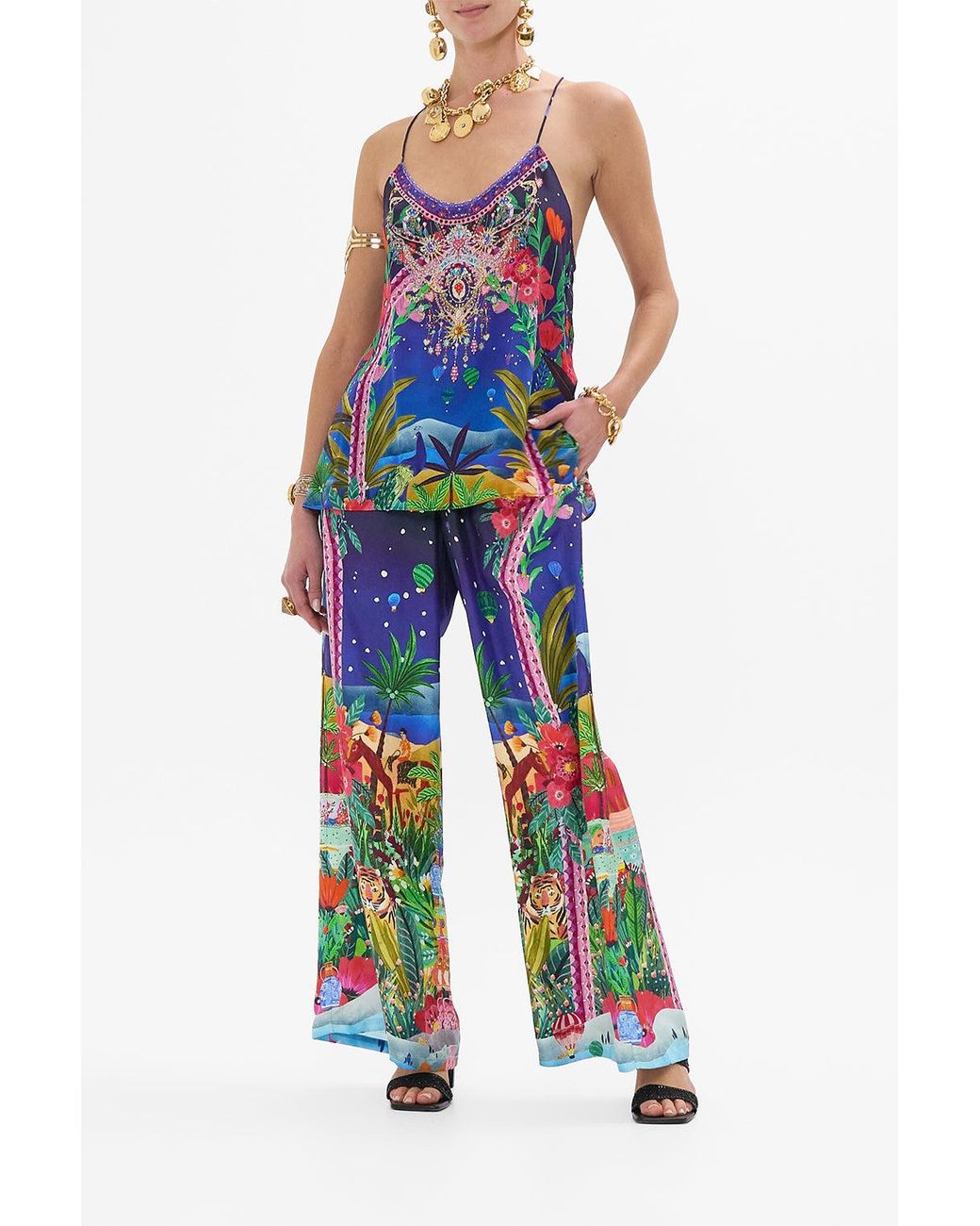 Camilla Blue Straight Leg Pant Midnight Muses