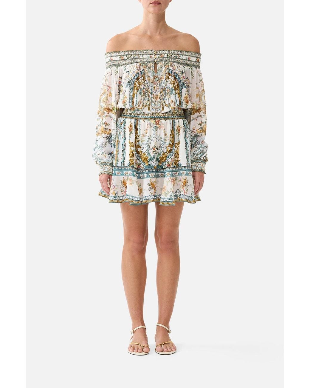 Camilla White Off Shoulder Short Dress Ballad Of The Bibliothèque