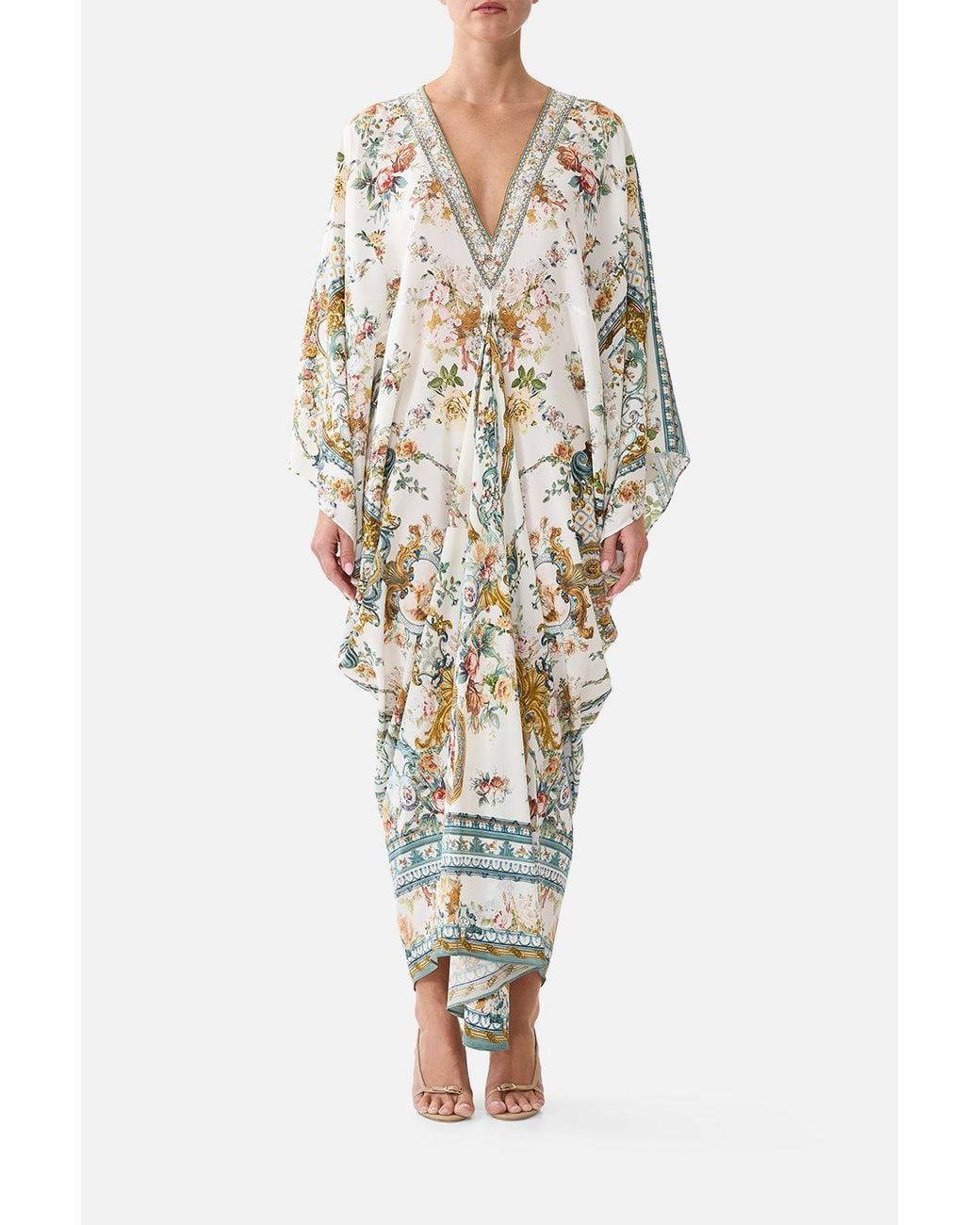 Camilla White T Shape Long Kaftan Ballad Of The Bibliothèque