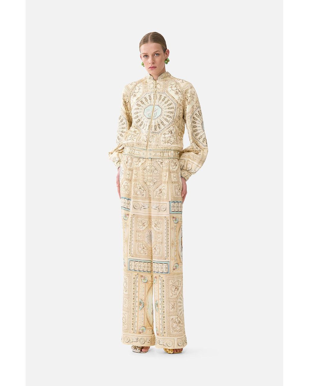 Camilla Natural Wide Leg Waisted Pant A Beloved Boudoir