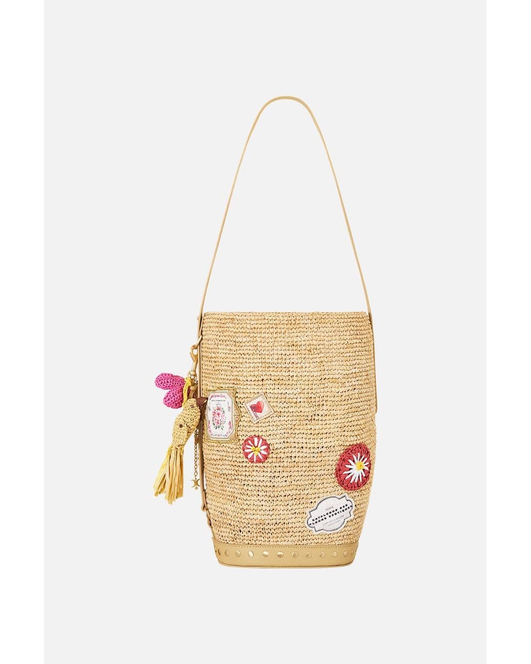 Camilla White Raffia Hobo Shoulder Bag La Belle Botanique