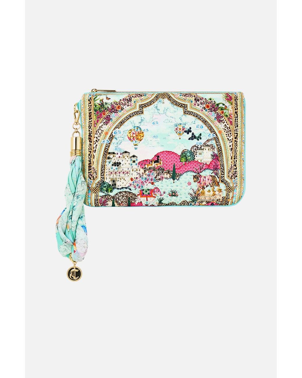 Camilla White Scarf Clutch Miniature Moments