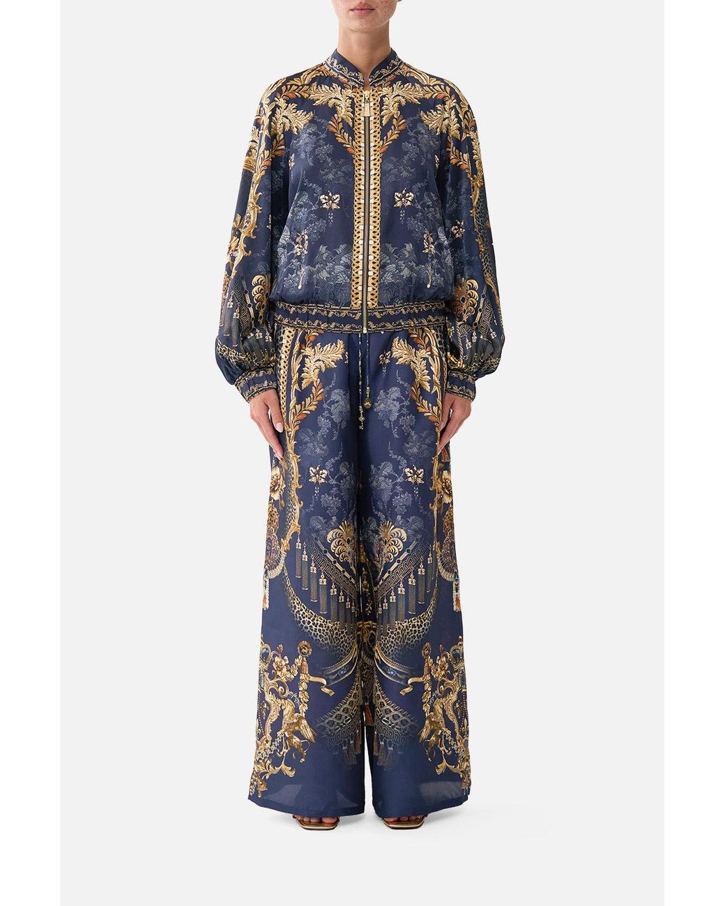 Camilla Blue Straight Leg Pant Cloaked
