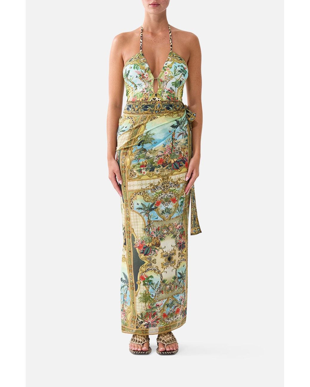 Camilla Metallic Wrap Sarong Wanderlust Empire
