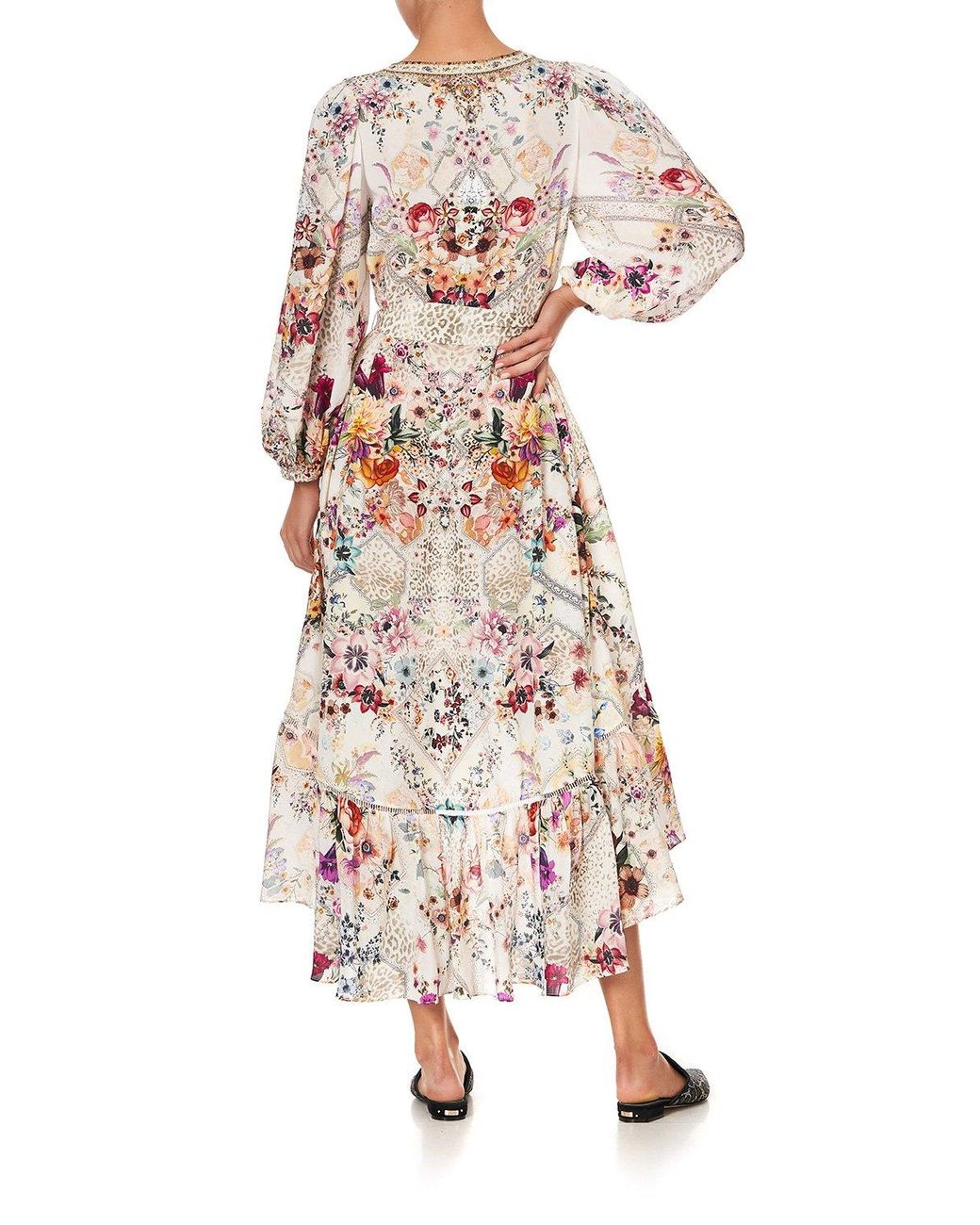 Camilla Linen Blouson Sleeve Gathered 