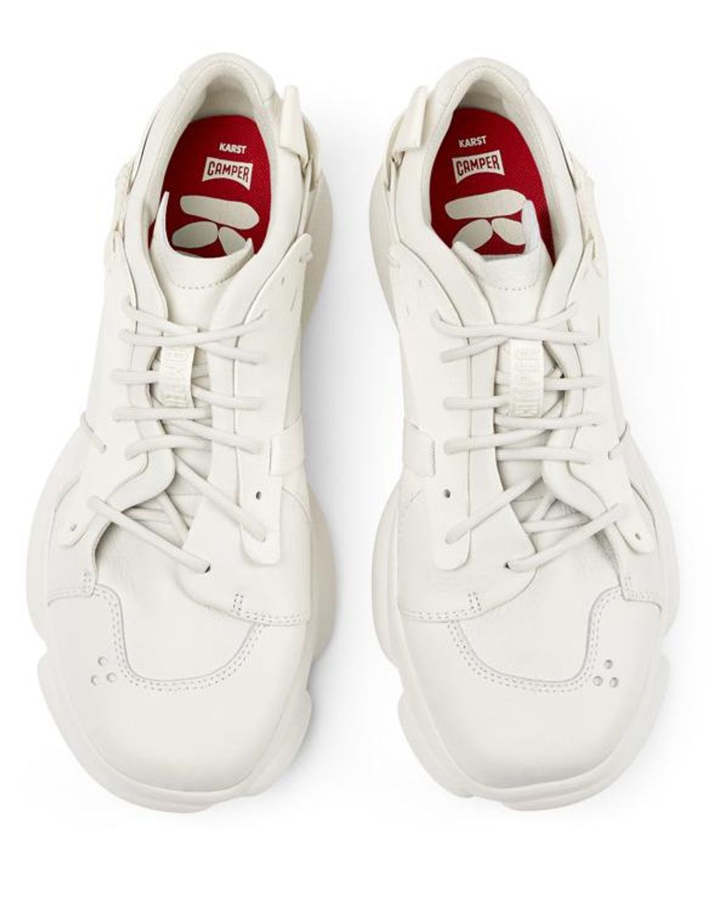 Camper White Non-dyed Leather Sneakers for men