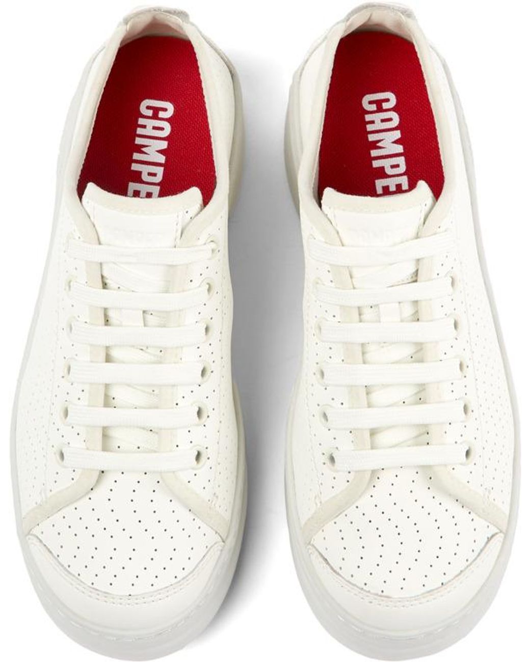 Camper White Runner Up Perforated Sneakers