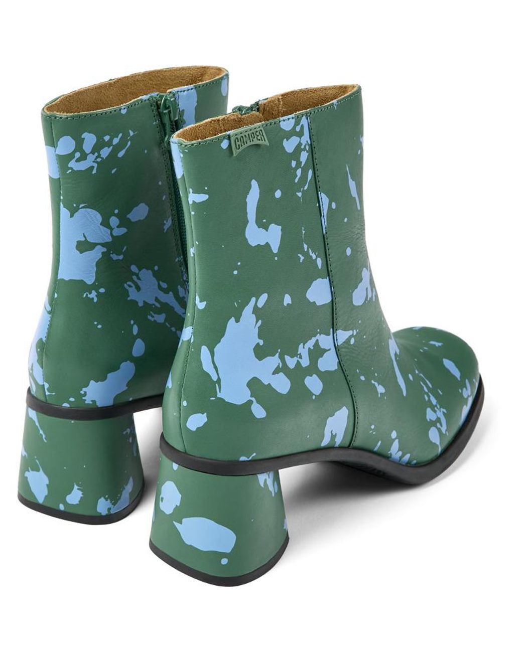 Camper Green Ankle Boots
