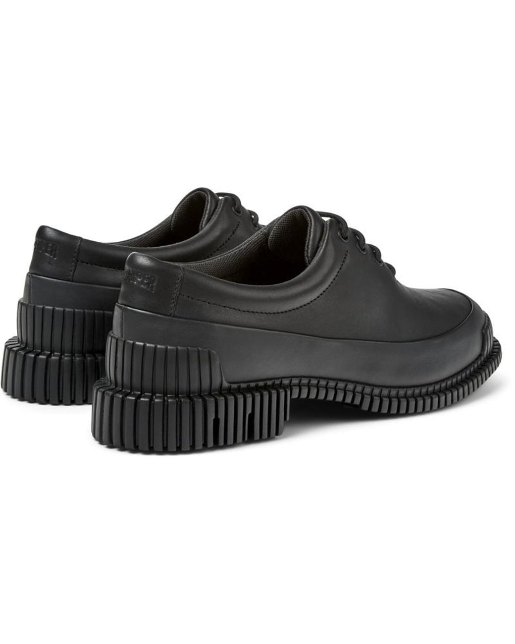 Camper Black Leather Lace-up Shoes