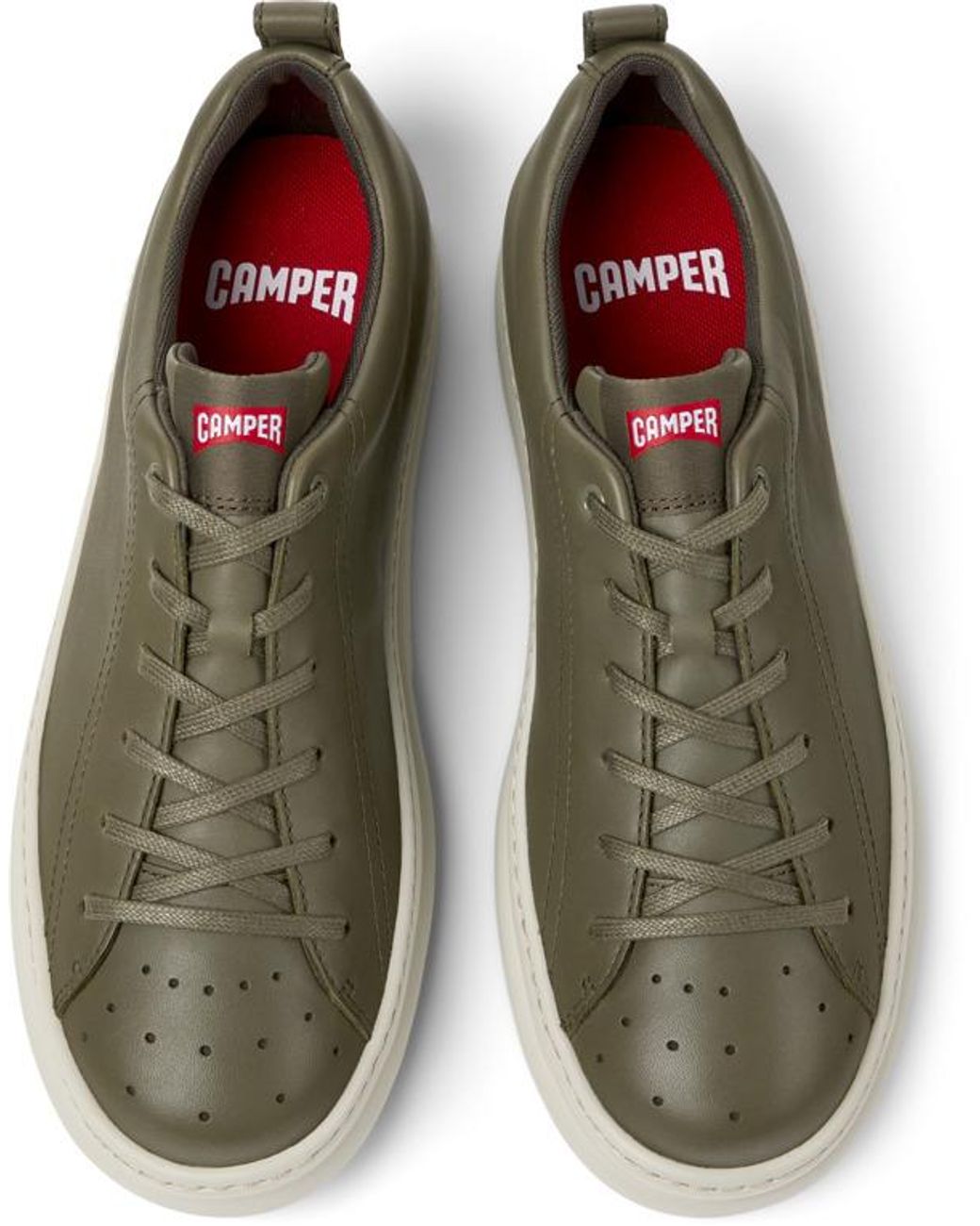 Camper Multicolor Green Leather Sneakers for men