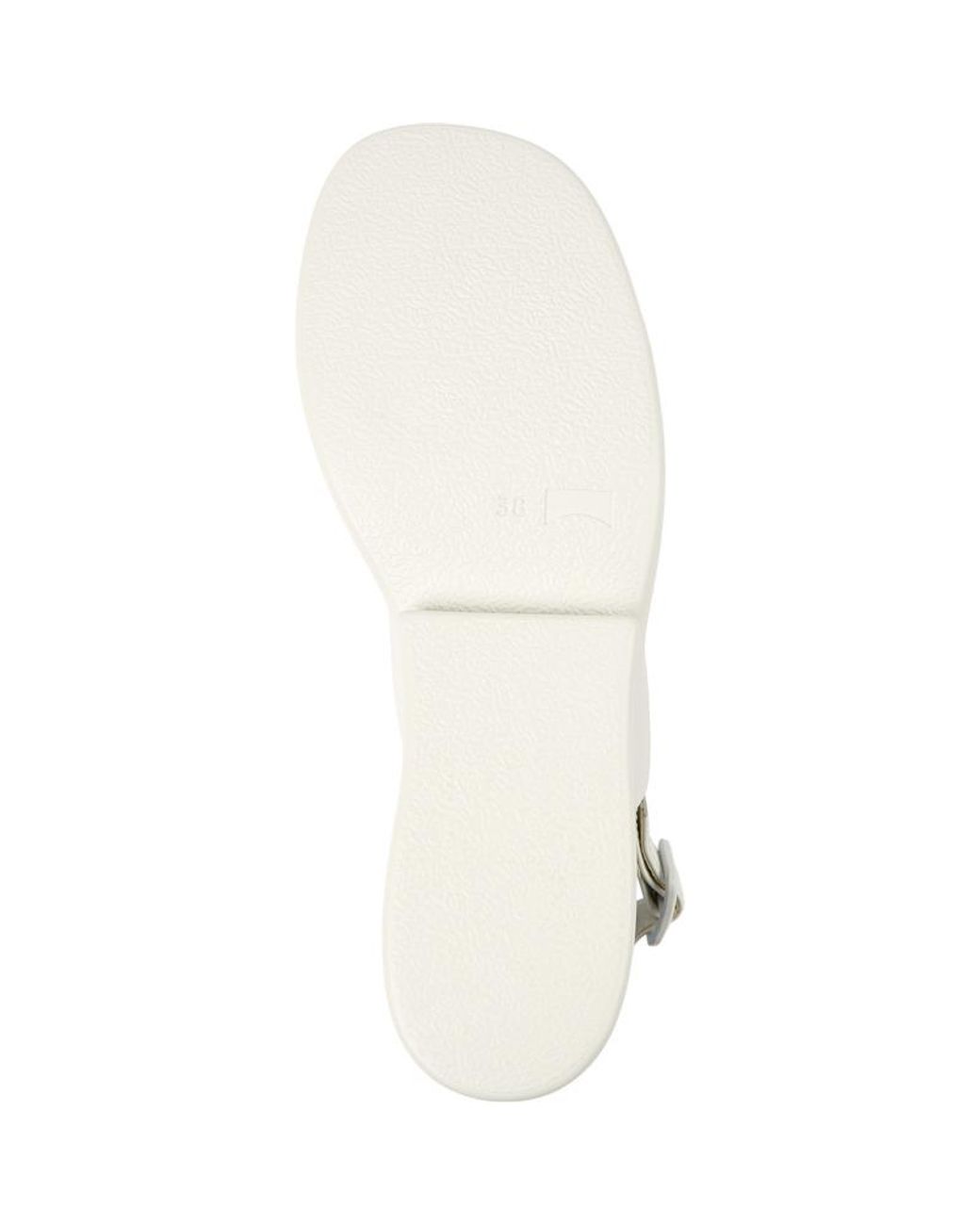 Camper White Leather Sandals