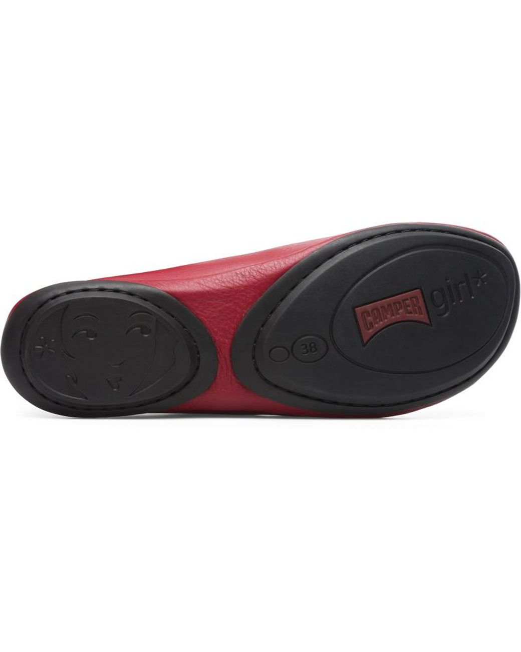 Camper Red Ballerinas