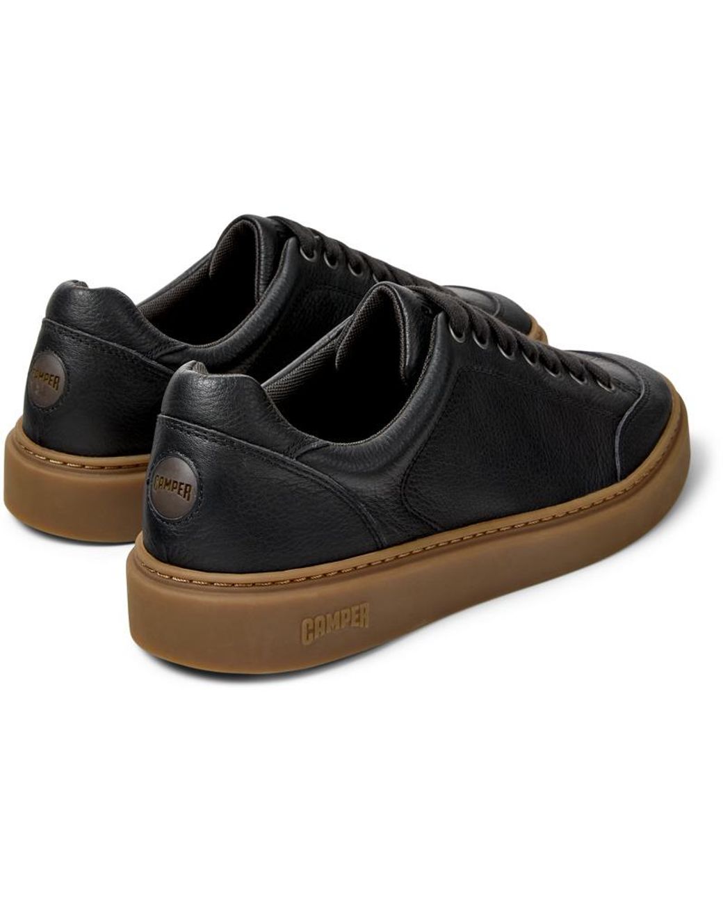 Camper Black Runner Twentyfive Leather Sneakers for men