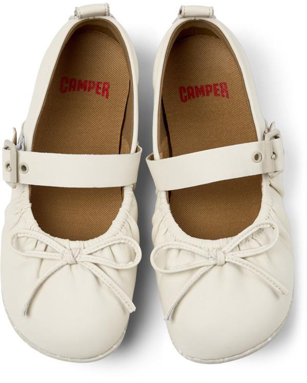 Camper White Ballerinas