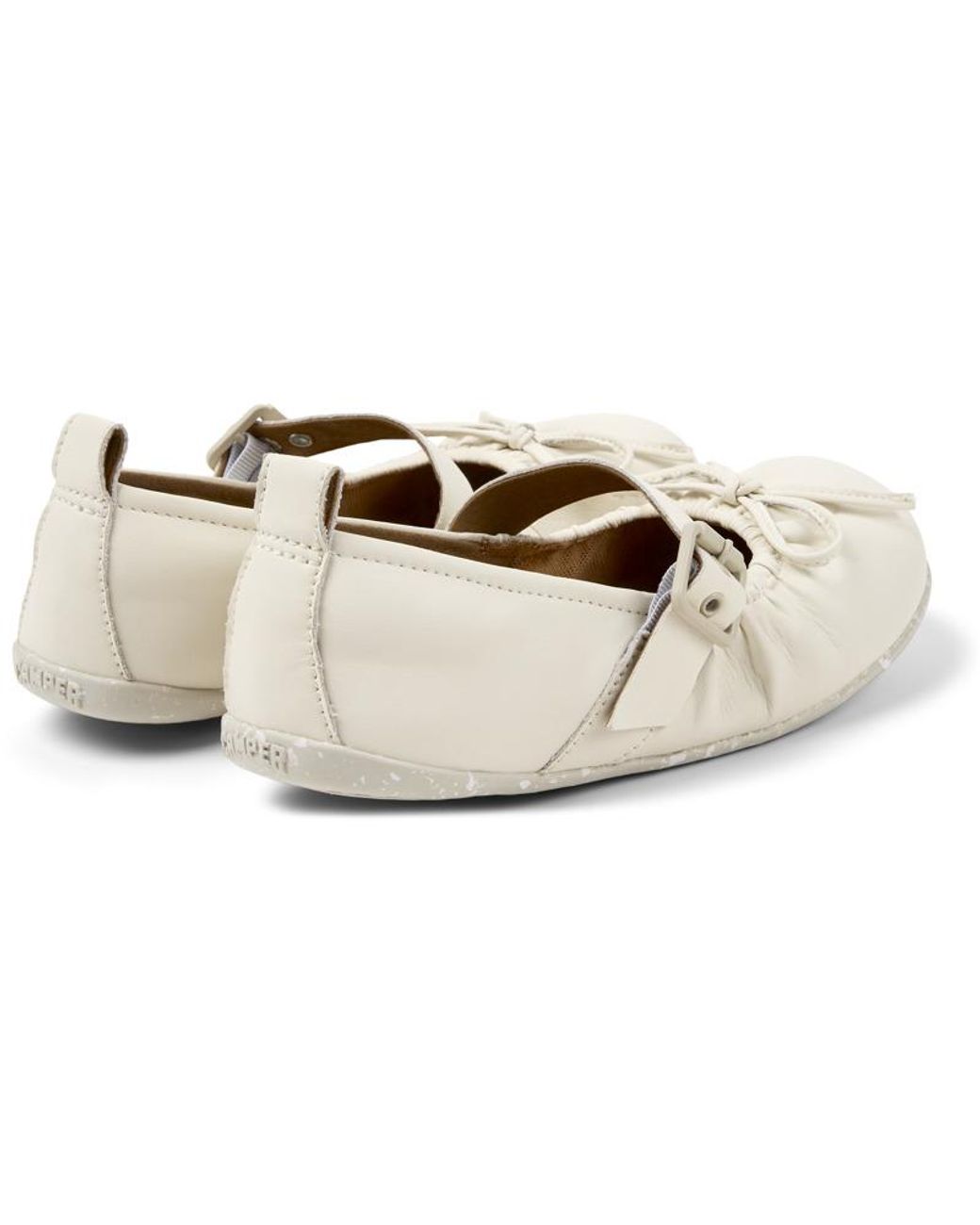 Camper White Ballerinas