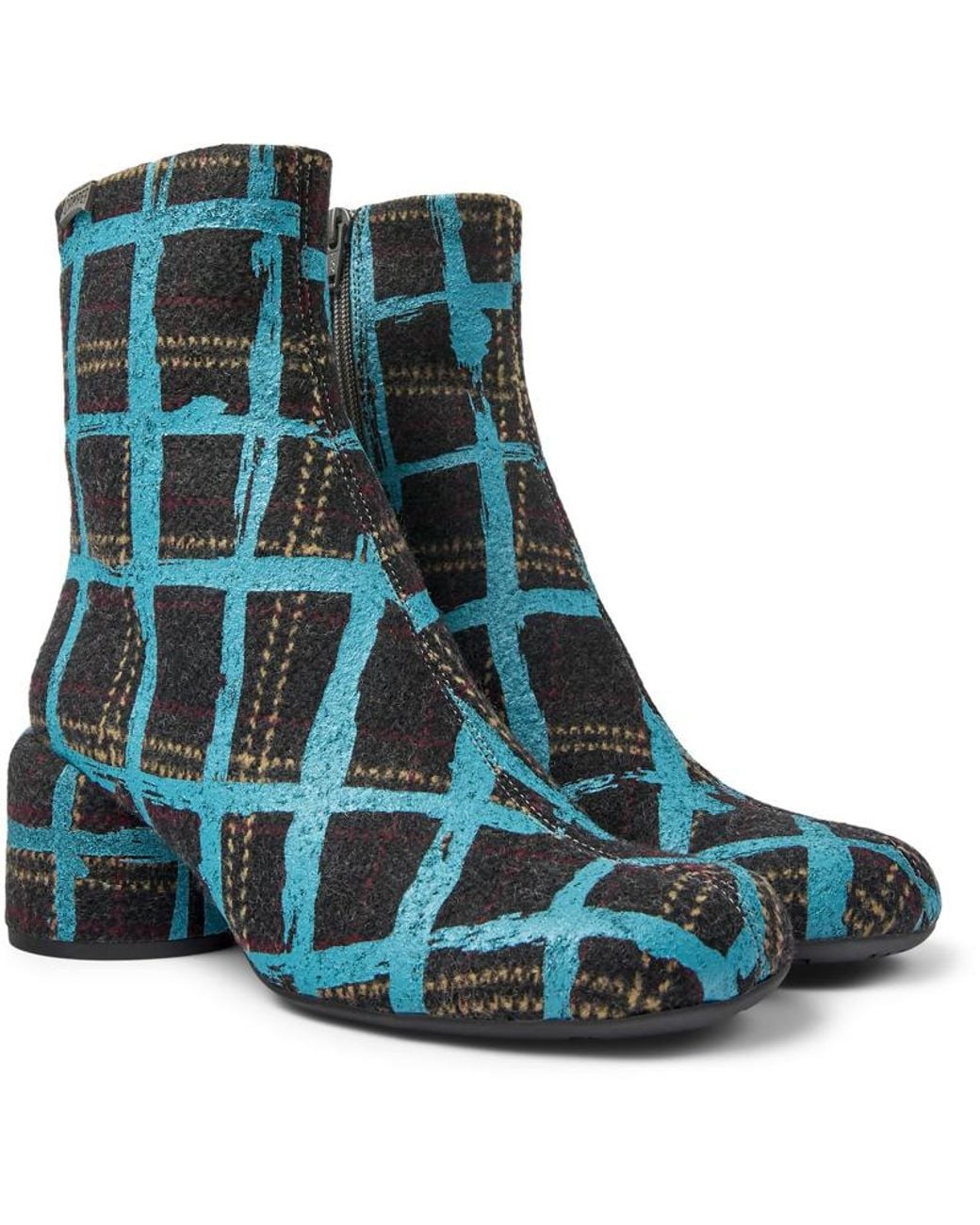 Camper Blue Ankle Boots