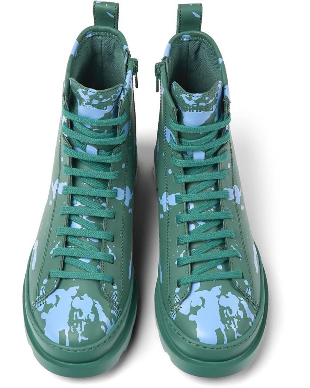 Camper Green Ankle Boots