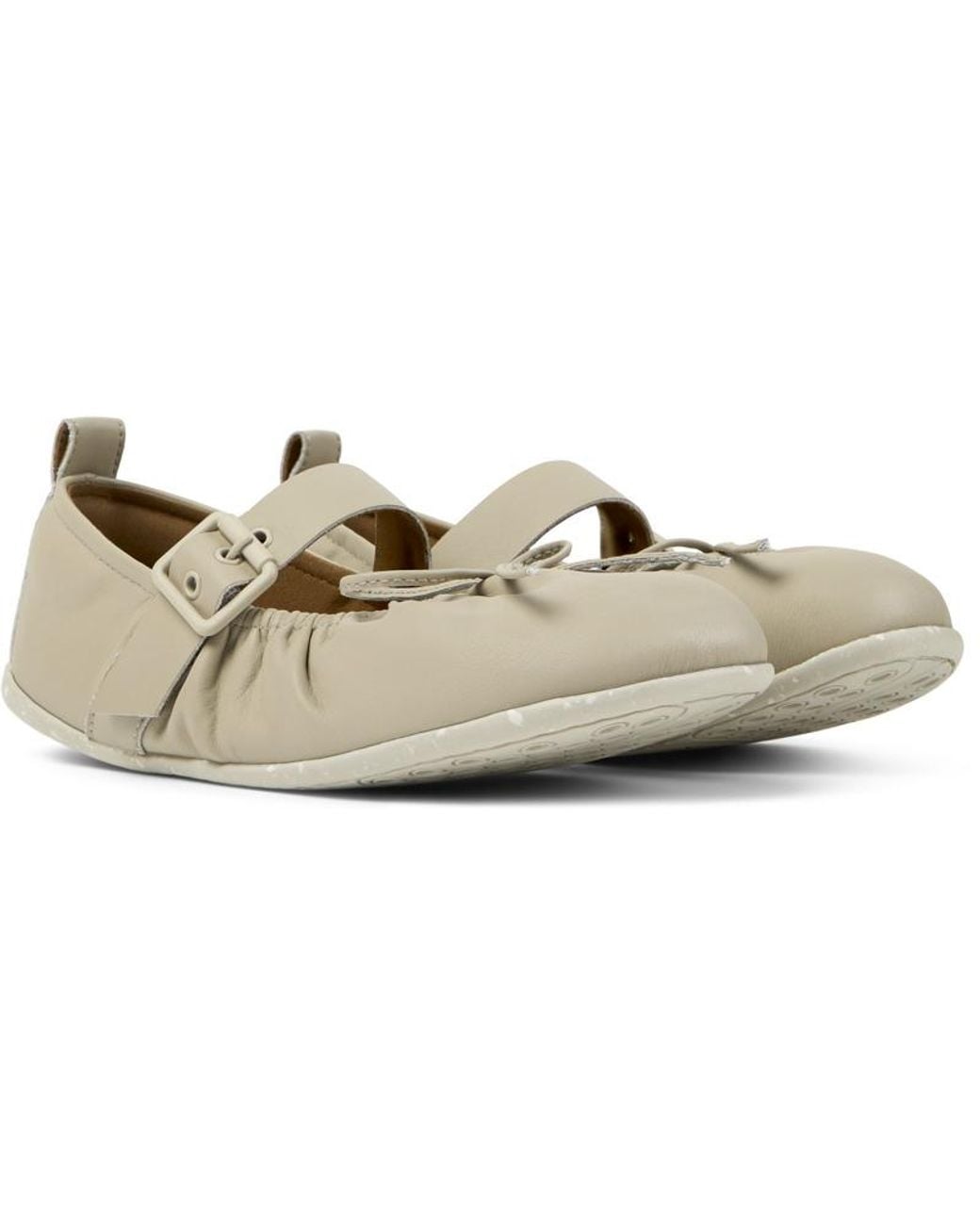 Camper White Ballerinas