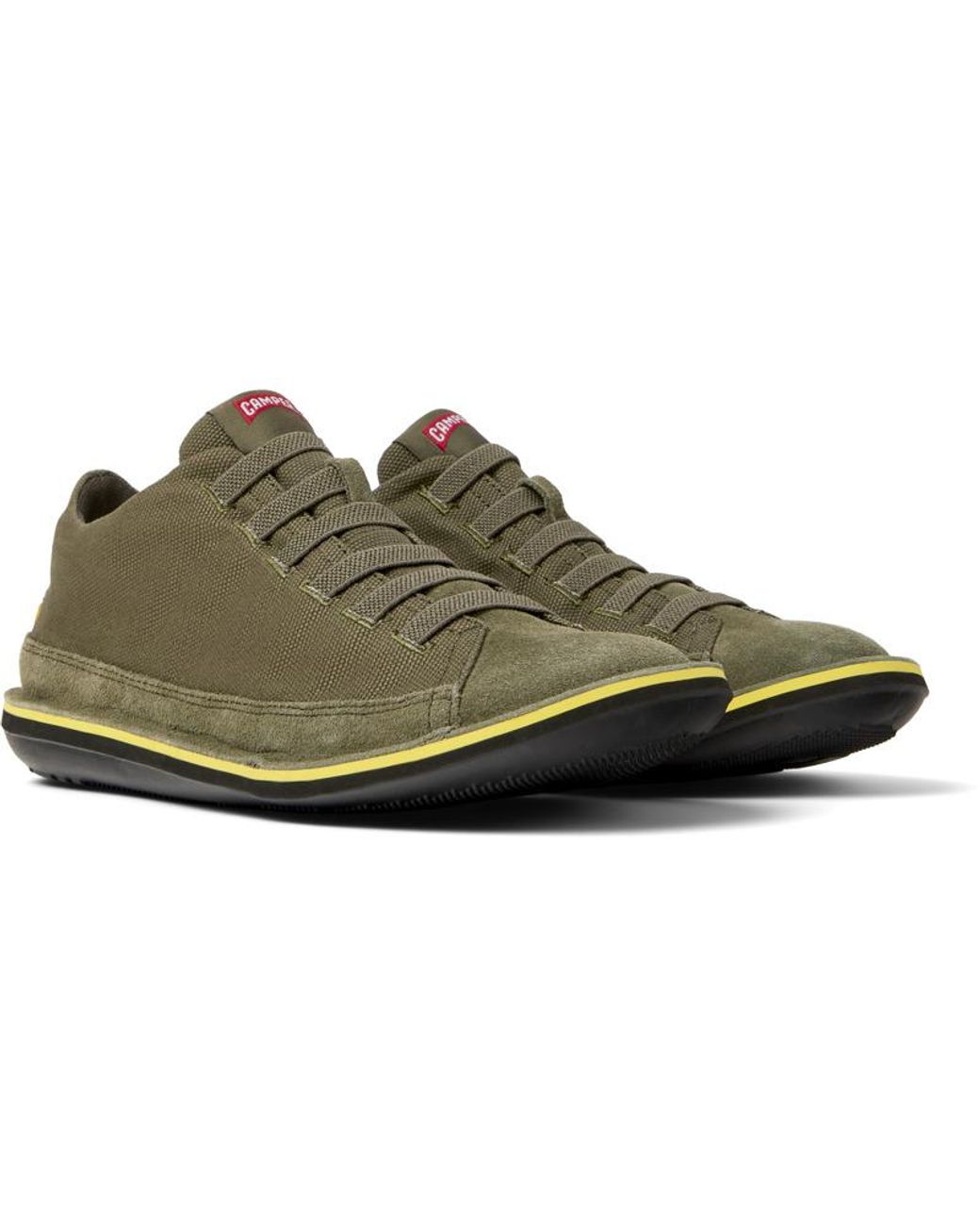 Camper Green Nubuck Sneakers for men