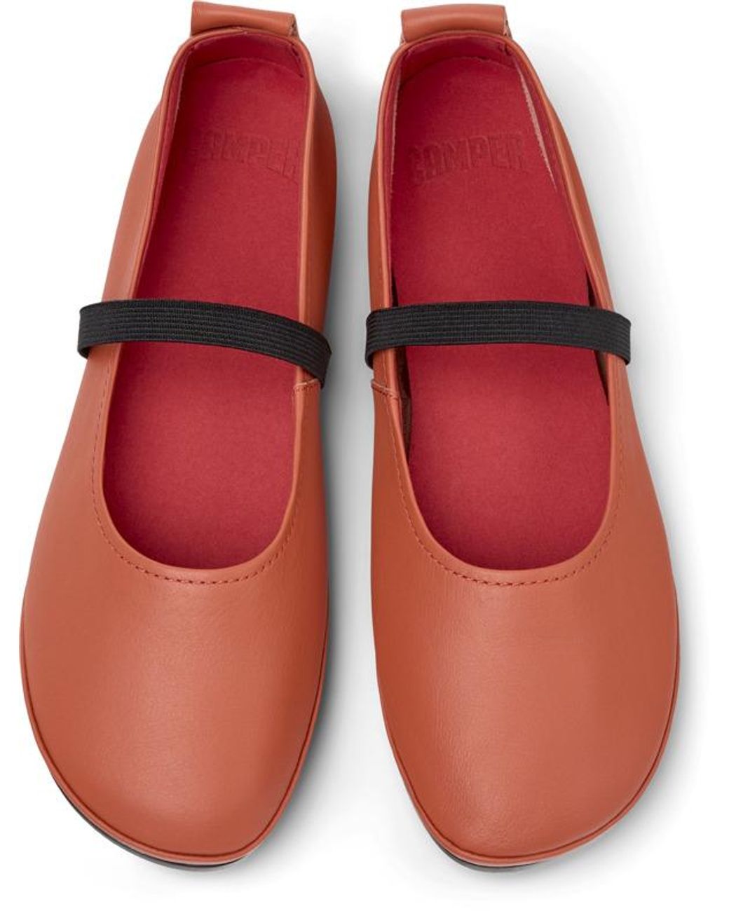 Camper Red Ballerinas