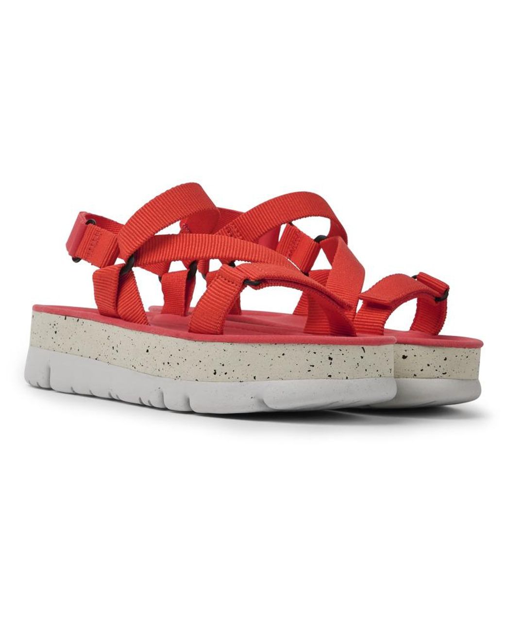 Camper Red Recycled Pet Sandals