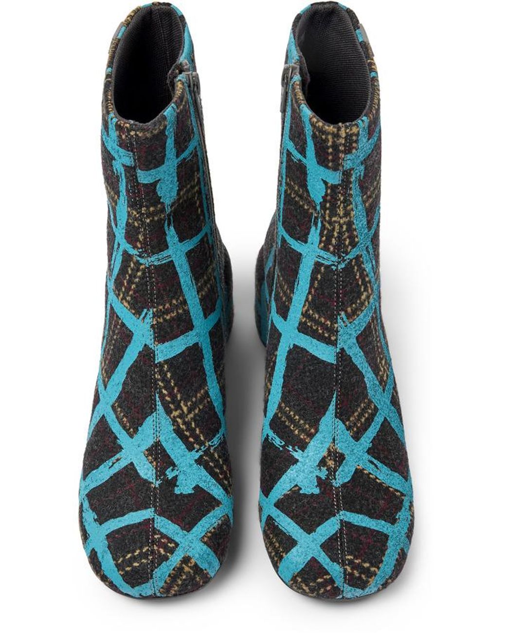 Camper Blue Ankle Boots