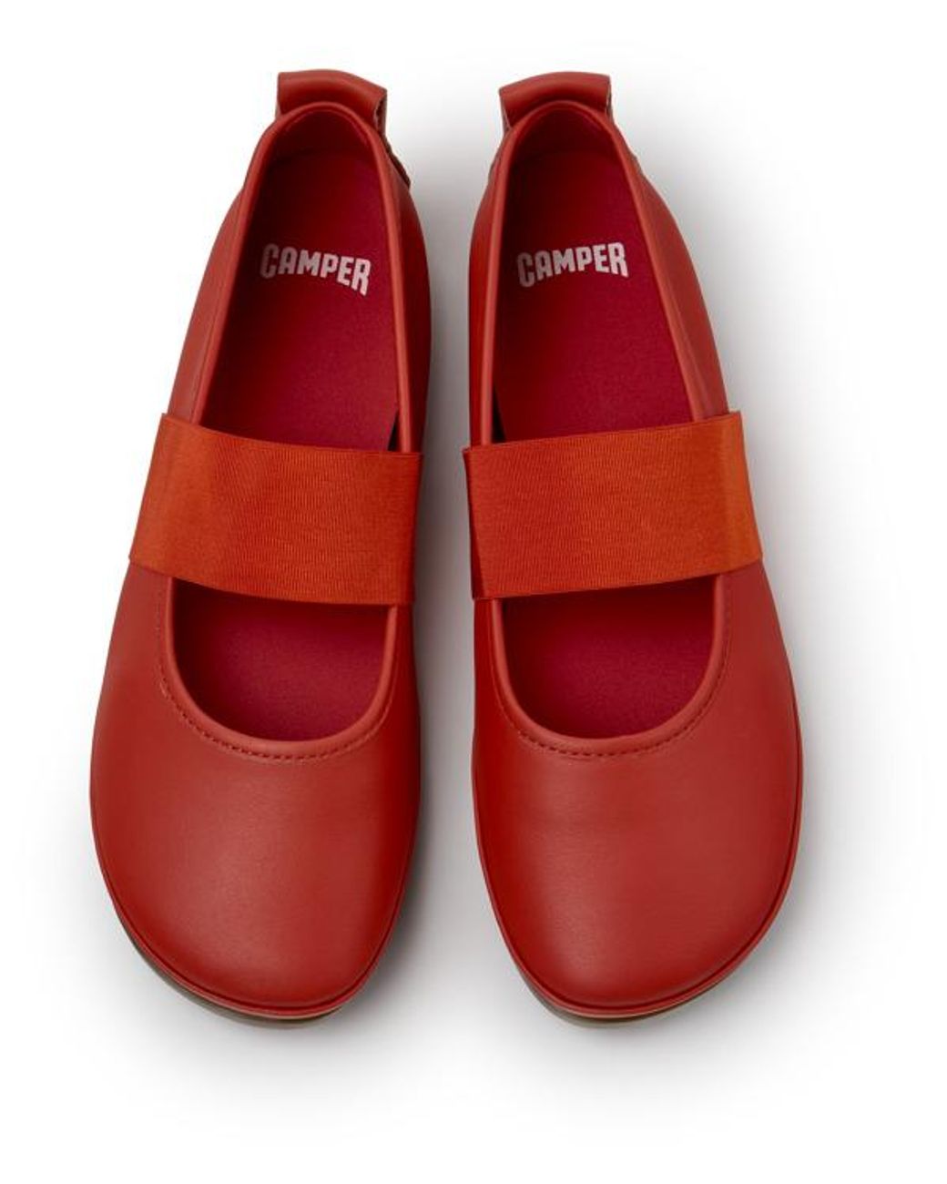 Camper Red Ballerinas