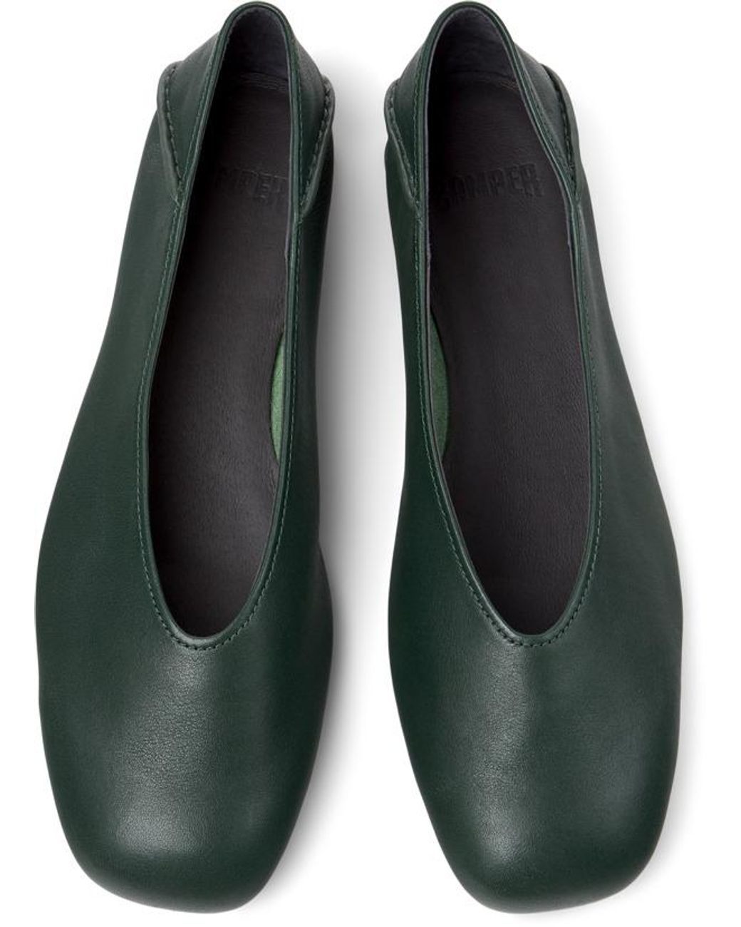 Camper Green Ballerinas