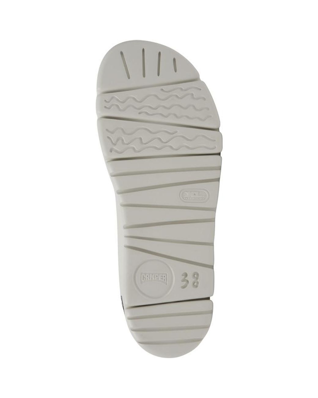 Camper White Flat Sandals