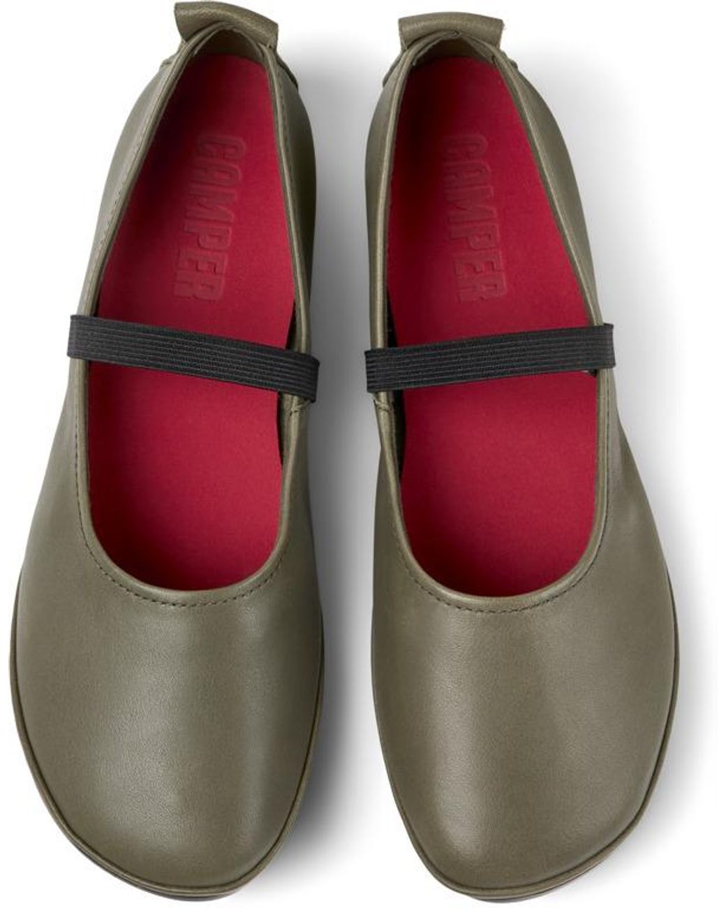 Camper Green Ballerinas
